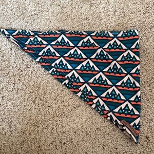 Wilderdog Teal & Coral Mountain Pattern Dog Bandana